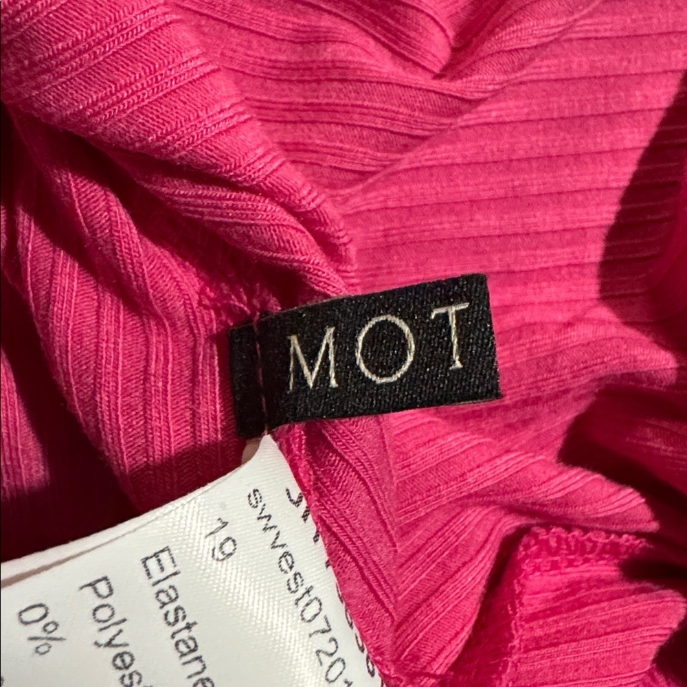 MOTF Women's Vibrant Pink Turtleneck Tank Top - Picture 7 of 8